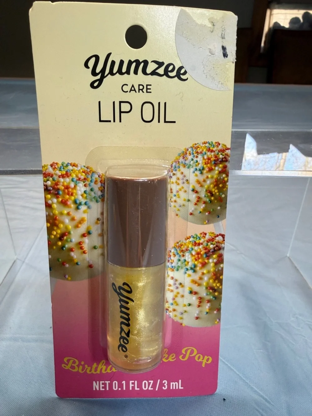 Care Lip Oil - Birthday Cake Pop (Shimmering Gold) - Picture 1 of 1